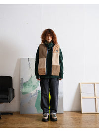 REVERSIBLE VEST -BLACK-