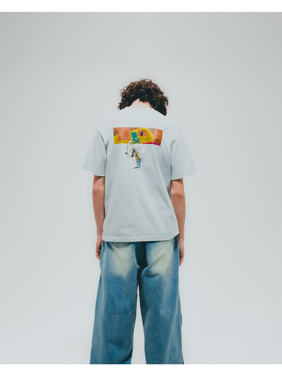 GHOST S/S TEE -BLACK-