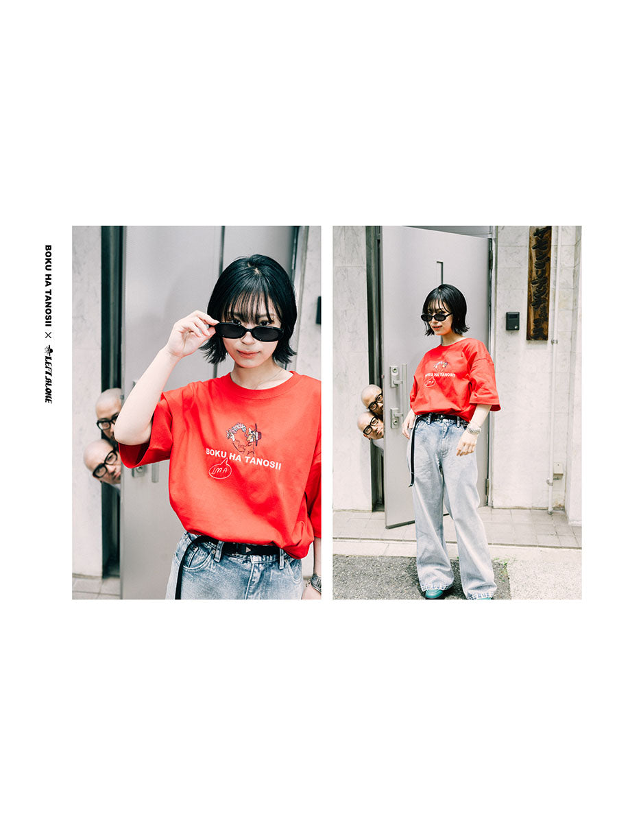 BOKUTANO ×　LA S/S TEE -RED-