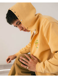 STUDS ICON ZIP PARKA -YELLOW-