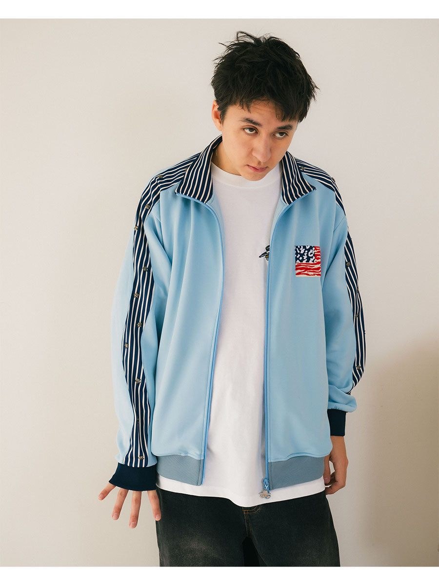 ZEBPARD TRACK JKT -LIGHT BLUE-