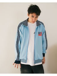 ZEBPARD TRACK JKT -LIGHT BLUE-