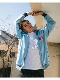 ZEBPARD TRACK JKT -LIGHT BLUE-