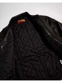 FAKE LEATHER JKT -BLACK-