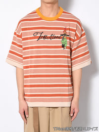 BORDER S/S TEE -ORANGE-