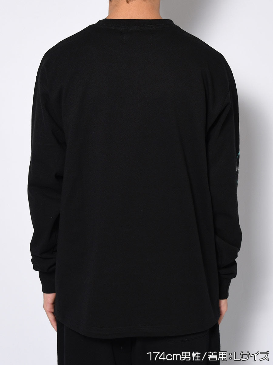 BOKUTANO × LA L/S TEE -BLACK-