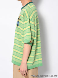 BORDER S/S TEE -GREEN-