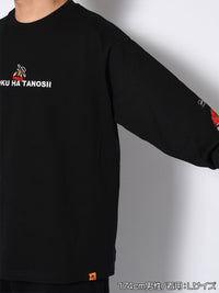 BOKUTANO × LA L/S TEE -BLACK-