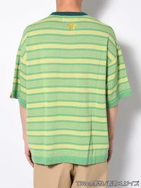 BORDER S/S TEE -GREEN-