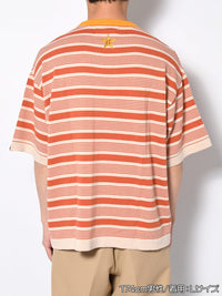 BORDER S/S TEE -ORANGE-