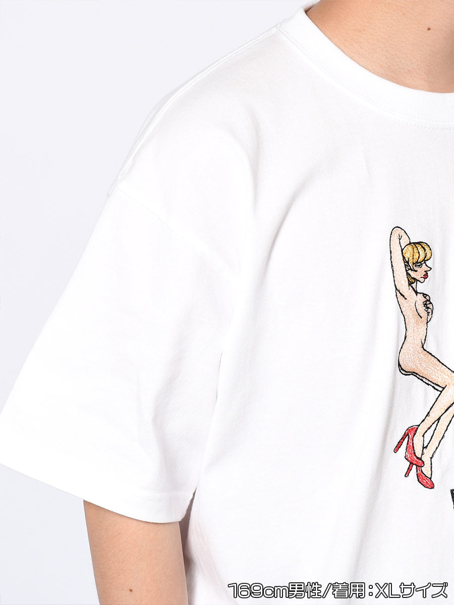 TASF × LA S/S TEE -WHITE-