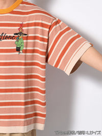 BORDER S/S TEE -ORANGE-