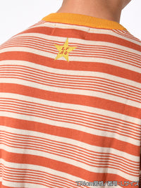 BORDER S/S TEE -ORANGE-