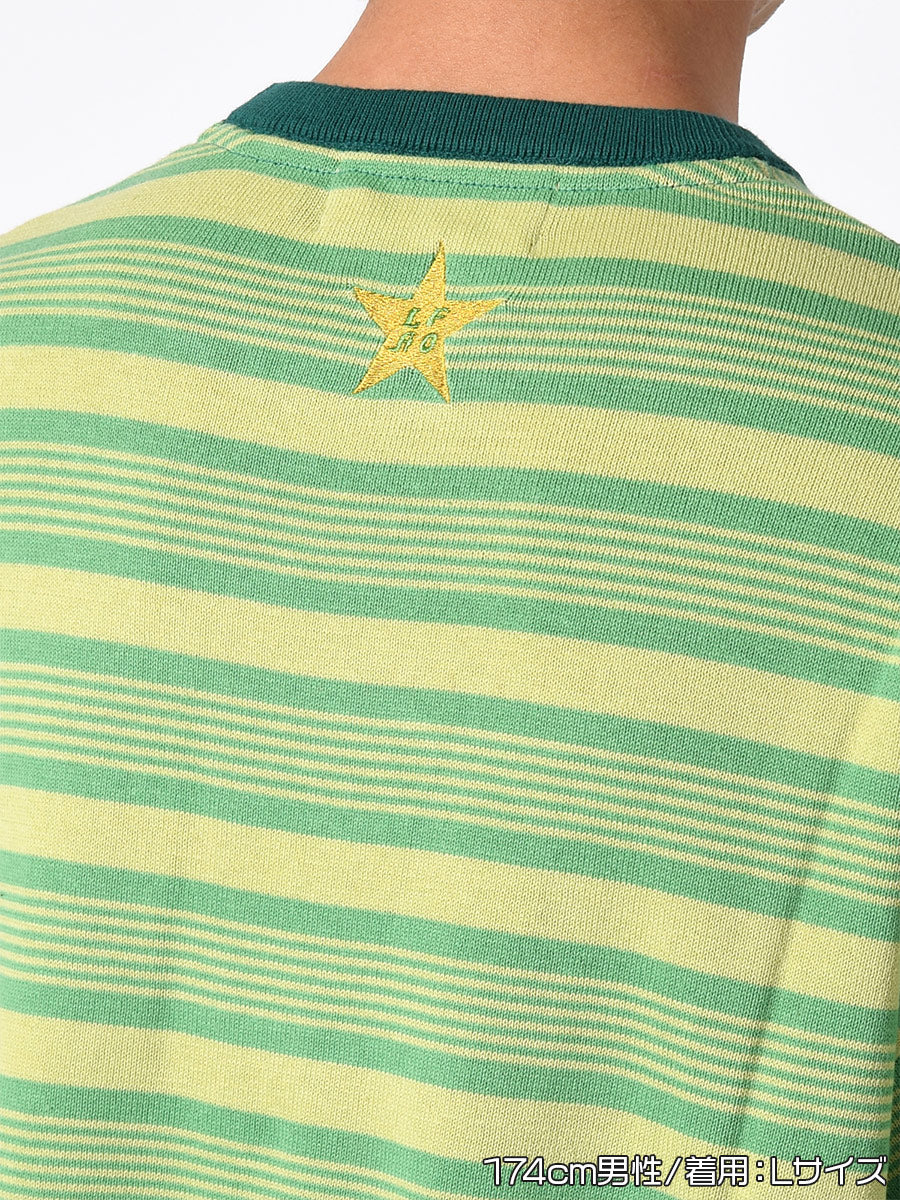 BORDER S/S TEE -GREEN-