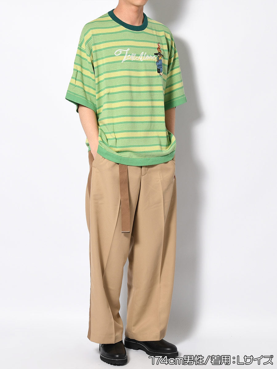 BORDER S/S TEE -GREEN-