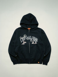 DOGS ZIP PARKA -BLACK-