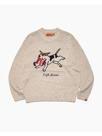 DOG KNIT -IVORY-