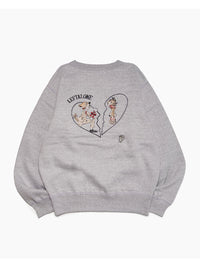CONFESS SWEAT -HEATHER GREY-