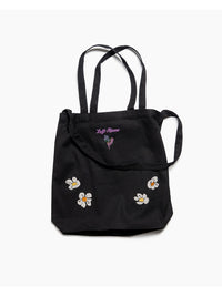 FLOWER 2WAY BAG -BLACK-