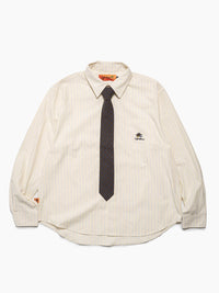 TIE L/S SHIRT -LIGHT YELLOW-