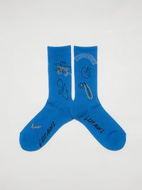 DRAWN SOX -BLUE-