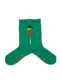 HEART SOCKS -GREEN-