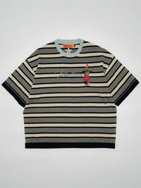 BORDER S/S TEE -BLACK-