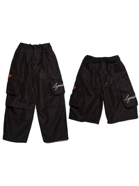 CARGO PANTS -BLACK-