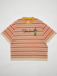 BORDER S/S TEE -ORANGE-
