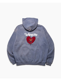 HEART ZIP PARKA -BLUE-
