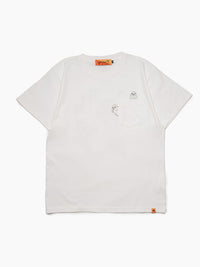 GHOST POCKET TEE -WHITE-