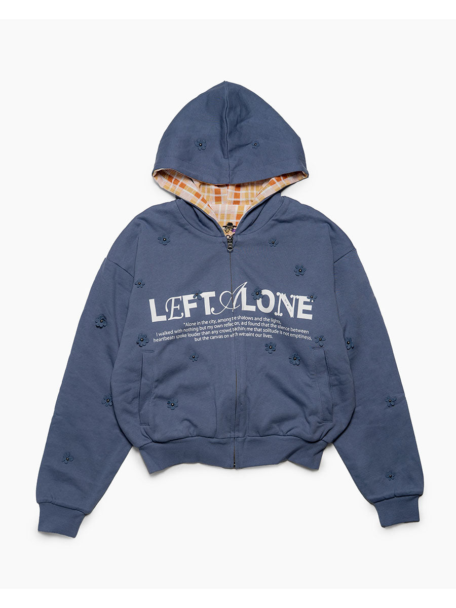 REVERSIBLE HOODIE -BLUE-