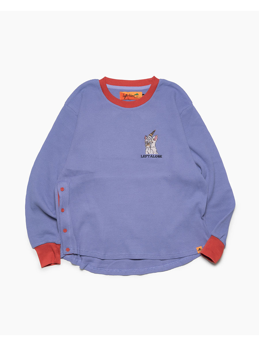 THERMAL RINGER LS TEE -BLUE-