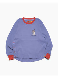 THERMAL RINGER LS TEE -BLUE-