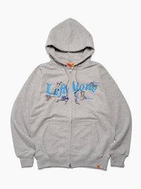 CAT ZIP PARKA -HEATHER GREY-