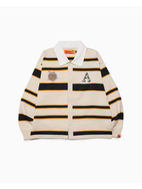 WIDE BORDER KNIT SH -IVORY-