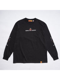 BOKUTANO × LA L/S TEE -BLACK-