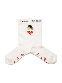 HEART SOCKS -WHITE-
