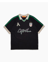 KNIT GAME SHIRT -BLACK-