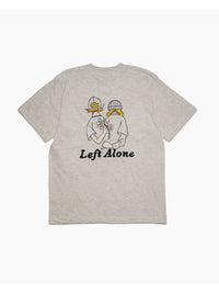 FLOWER BEHIND SS TEE -OATMEAL-