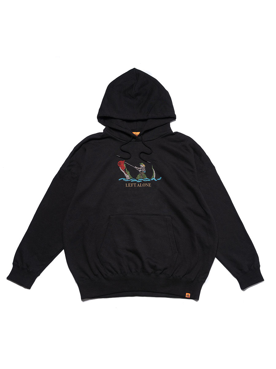 CROCODILE HOODIE -BLACK-