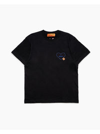 HEART POCKET TEE -BLACK-