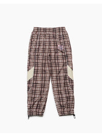 NYLON TRACK PANTS -CHECK-