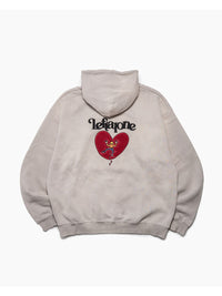 HEART ZIP PARKA -IVORY-
