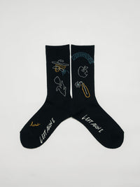 DRAWN SOX -BLACK-