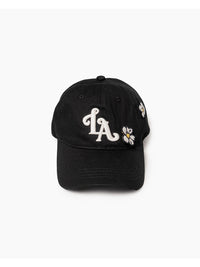 FLOWER CAP -BLACK-