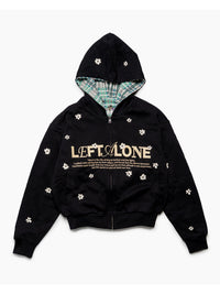 REVERSIBLE HOODIE -BLACK-