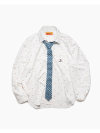 KNIT TIE LS SHIRT -PATTERN-