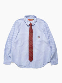 TIE L/S SHIRT -BLUE-