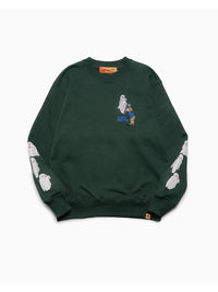 GHOST PUFF SWEAT -GREEN-